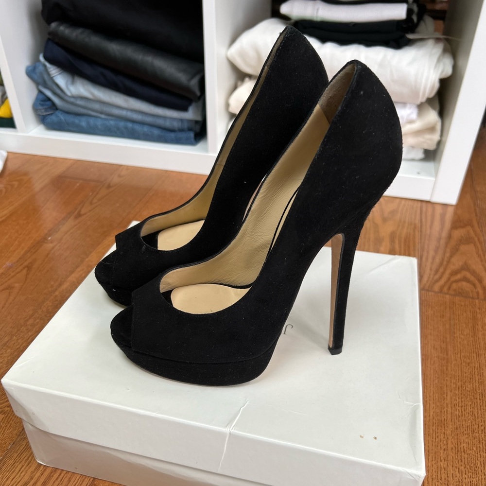 Jimmy Choo Elegant Black Suede Heels